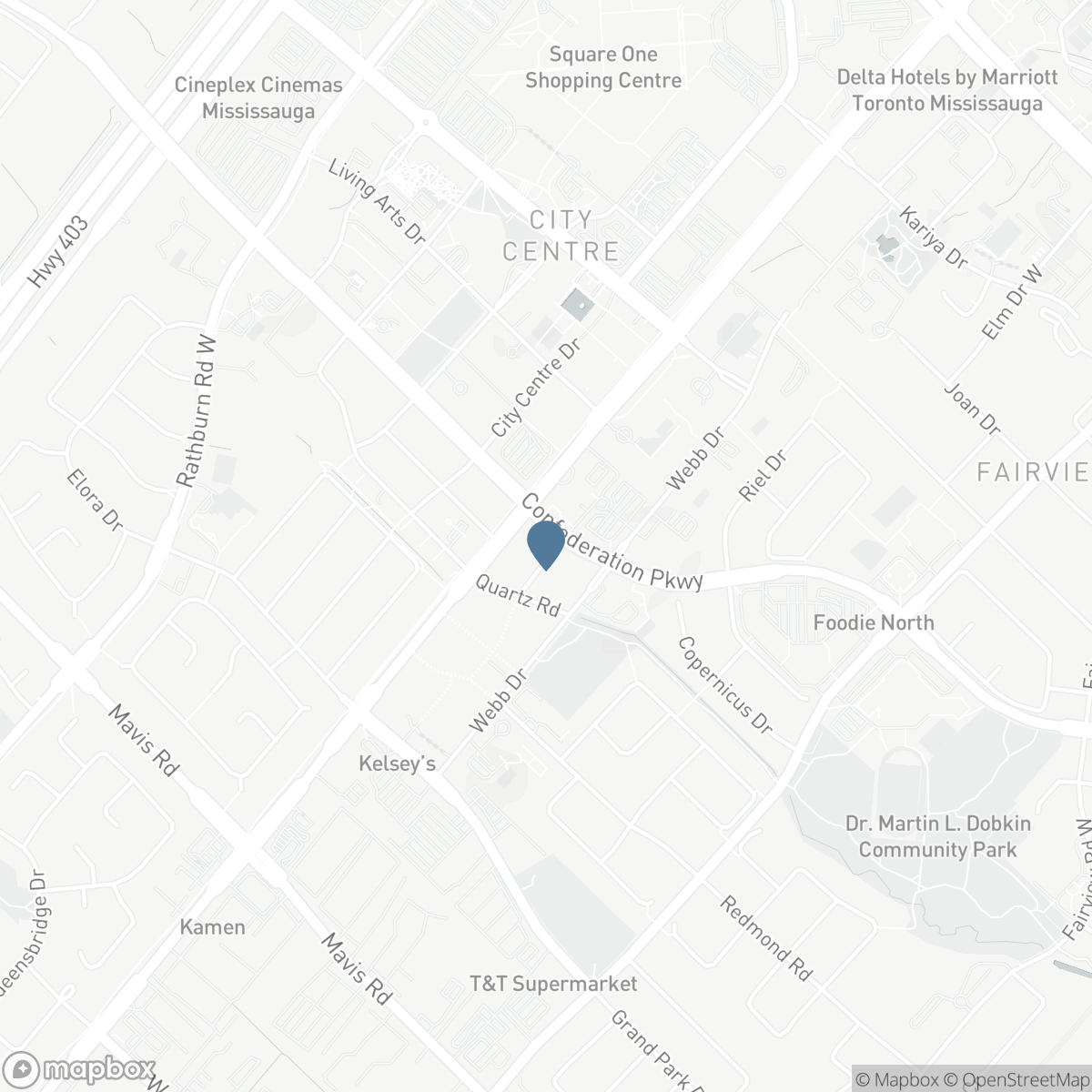 1609 - 3900 CONFEDERATION PARKWAY, Mississauga, Ontario L5B 0M3